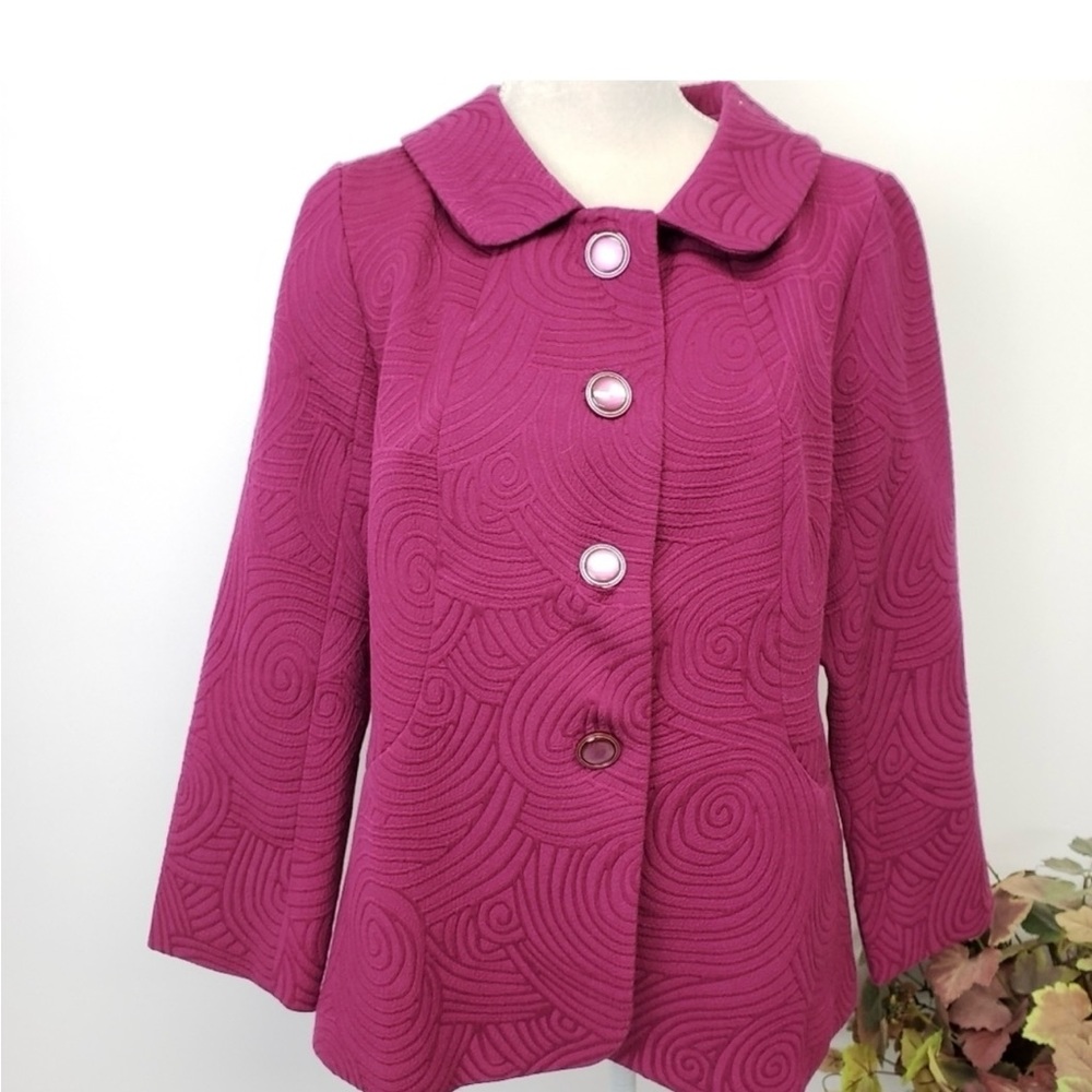 Merona Collections Magenta Suit/ Dress Jacket VGUC